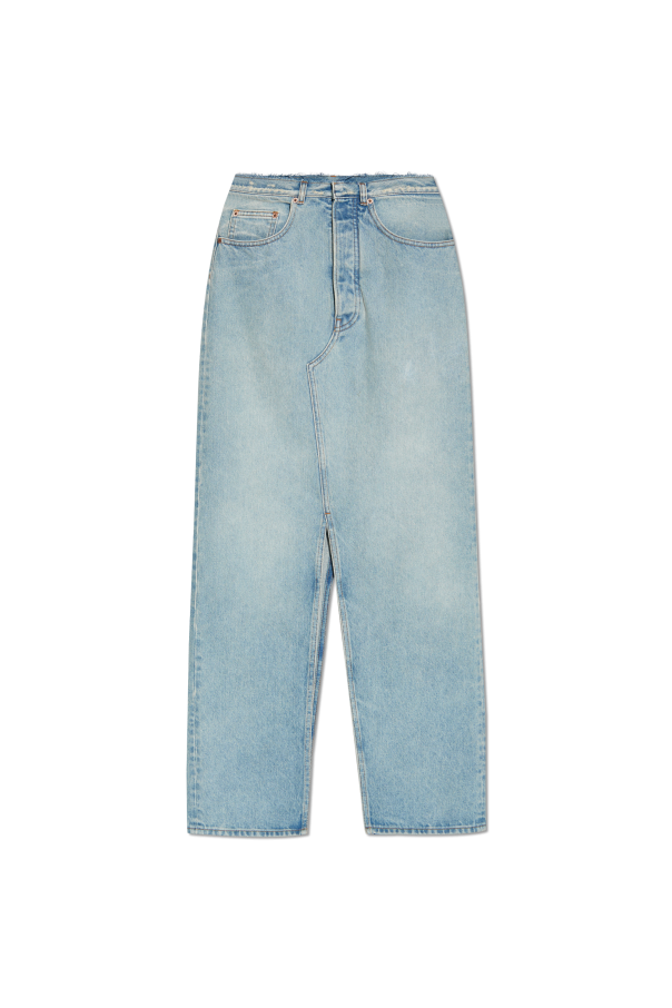 MM6 Maison Margiela Jeansowa spódnica z efektem `vintage`