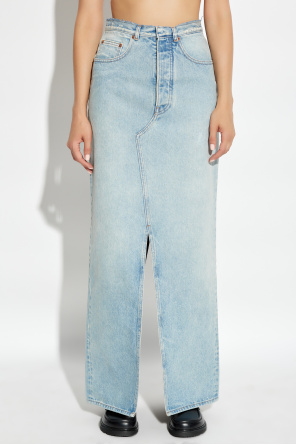 MM6 Maison Margiela Denim skirt with vintage effect