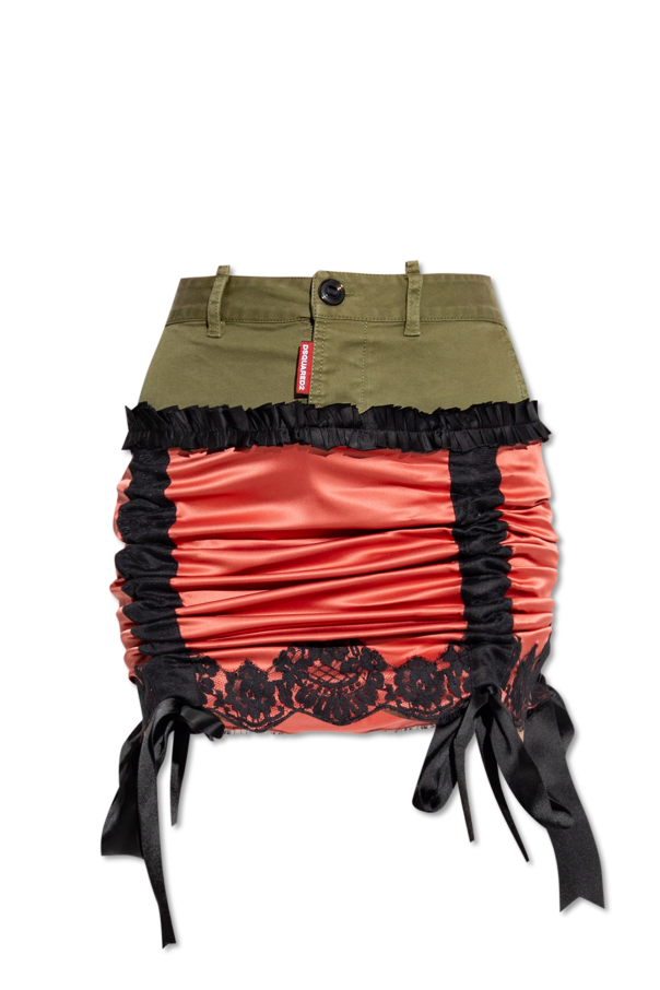 Dsquared2 Skirt in contrasting fabrics