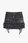 Dsquared2 Denim skirt with ruffles