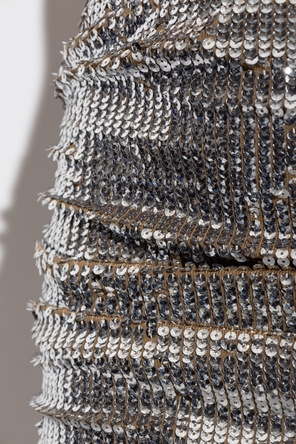 Dsquared2 Wool skirt with shimmering sequins