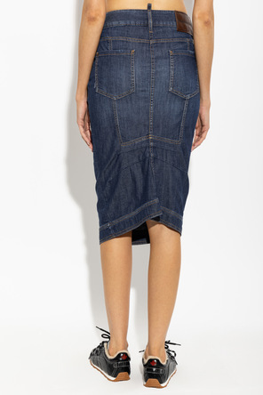 Dsquared2 Falda vaquera con bolsillos