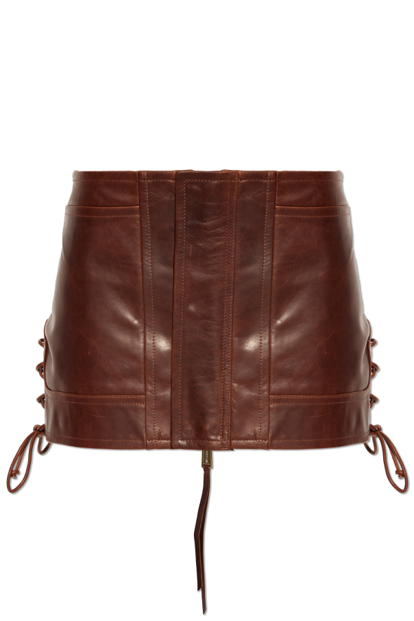 Short leather skirt od Dsquared2