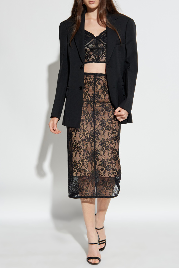 Self-Portrait Lace skirt