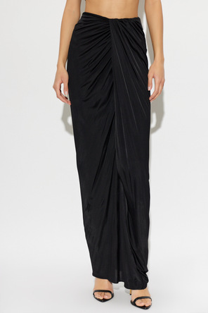 Balmain Długa spódnica z drapowaniem