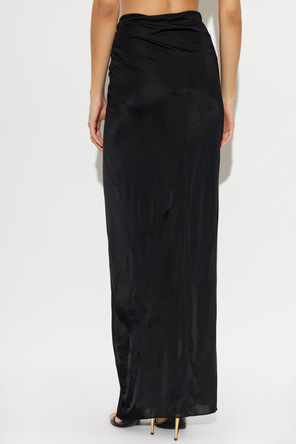 Balmain Długa spódnica z drapowaniem