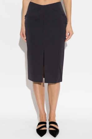 Balmain Wool pleated skirt