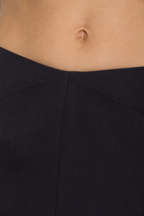 Balmain Wool pleated skirt