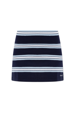 Skirt with striped pattern
