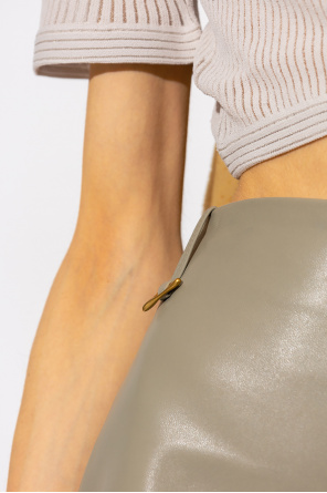 Aeron ‘Amarilla’ leather skirt