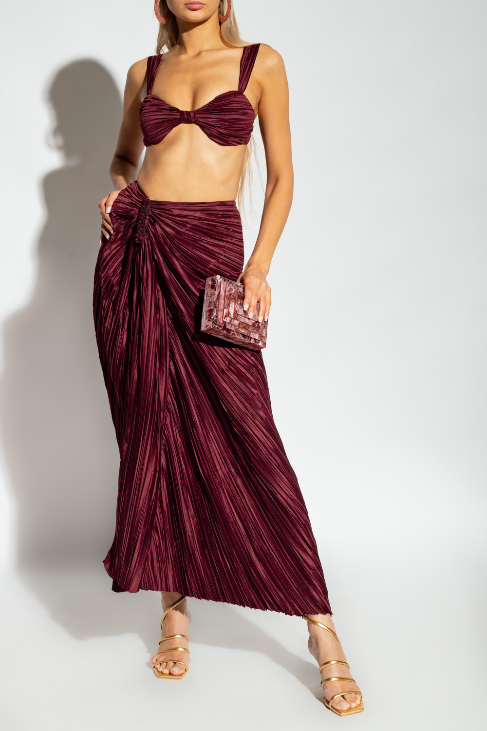 Cult Gaia ‘Iza’ pleated skirt