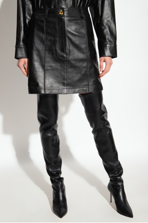 Aeron ‘Rudens’ leather skirt