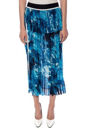 Victoria Victoria Beckham Plisowana spódnica z nadrukowanym wzorem