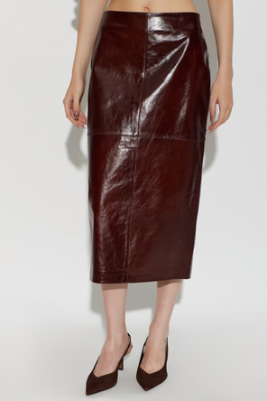 Sportmax ‘Lappole’ leather skirt