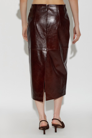 Sportmax ‘Lappole’ leather skirt
