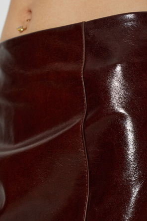 Sportmax ‘Lappole’ leather skirt