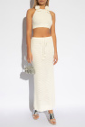 Self Portrait WHITE Crochet skirt