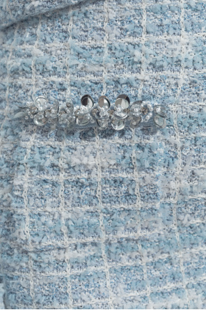 Self Portrait Tweed skirt with shimmering sequins