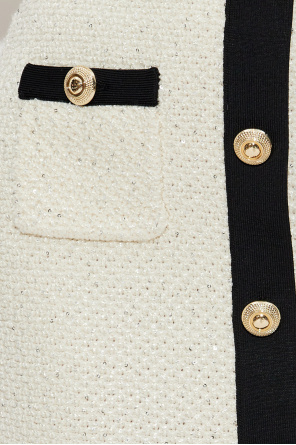 Self-Portrait Skirt with shimmering appliqués