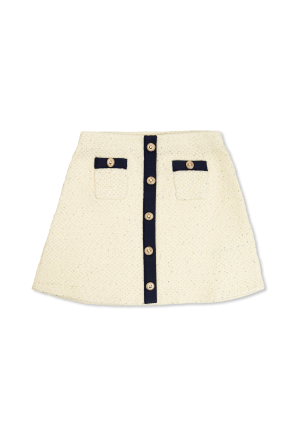 Skirt with buttons