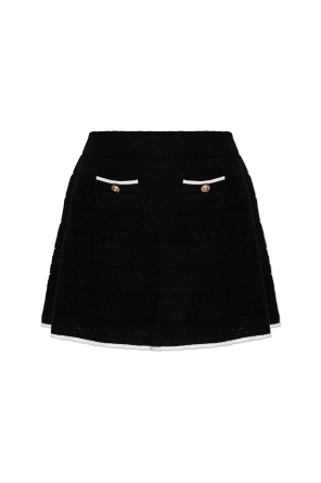 Short skirt with Lurex thread