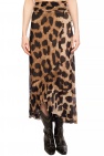 Ganni BROWN Skirt with ruffles
