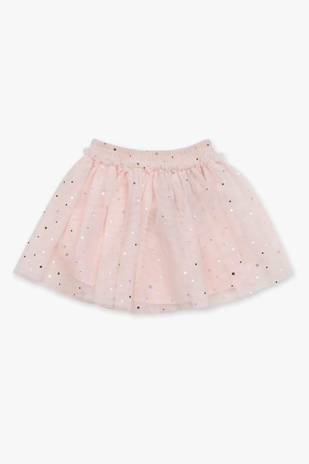 stella Red McCartney Kids Tulle skirt with glossy appliqués