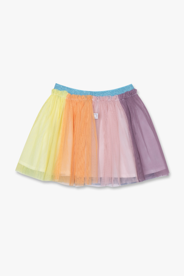 Stella strap McCartney Kids Striped skirt