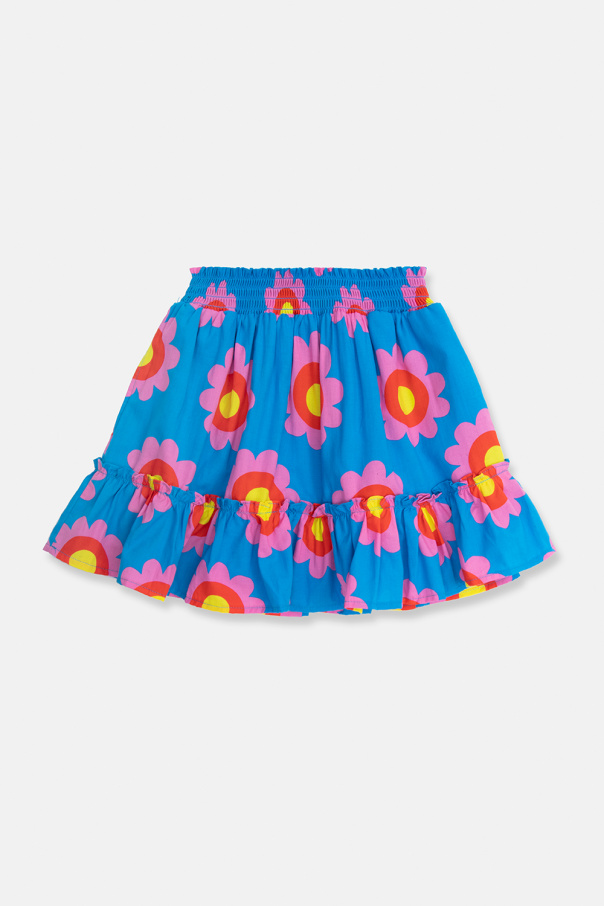 stella leather McCartney Kids Floral skirt
