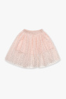 Stella McCartney Kids PINK Tulle skirt with glossy appliqués