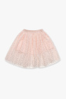 Stella McCartney Kids PINK Tulle skirt with glossy appliqués