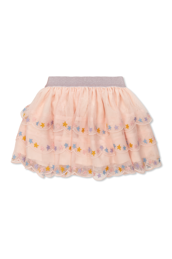 Stella McCartney Kids Falda con volantes