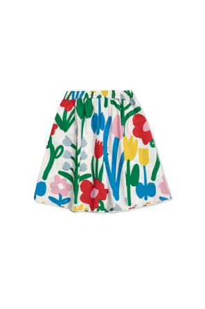 Falda con motivo floral