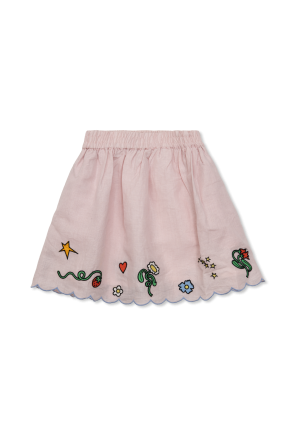 Spódnica z naszywkami