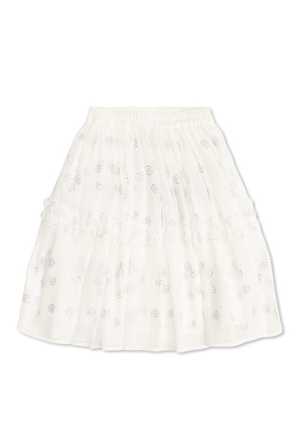 Stella McCartney Kids Falda con lentejuelas brillantes