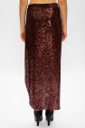Balmain Asymmetric skirt with sequins