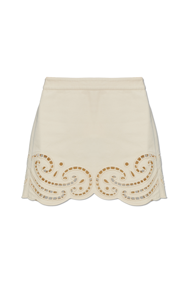 ‘Cadiz’ denim skirt od Ulla Johnson