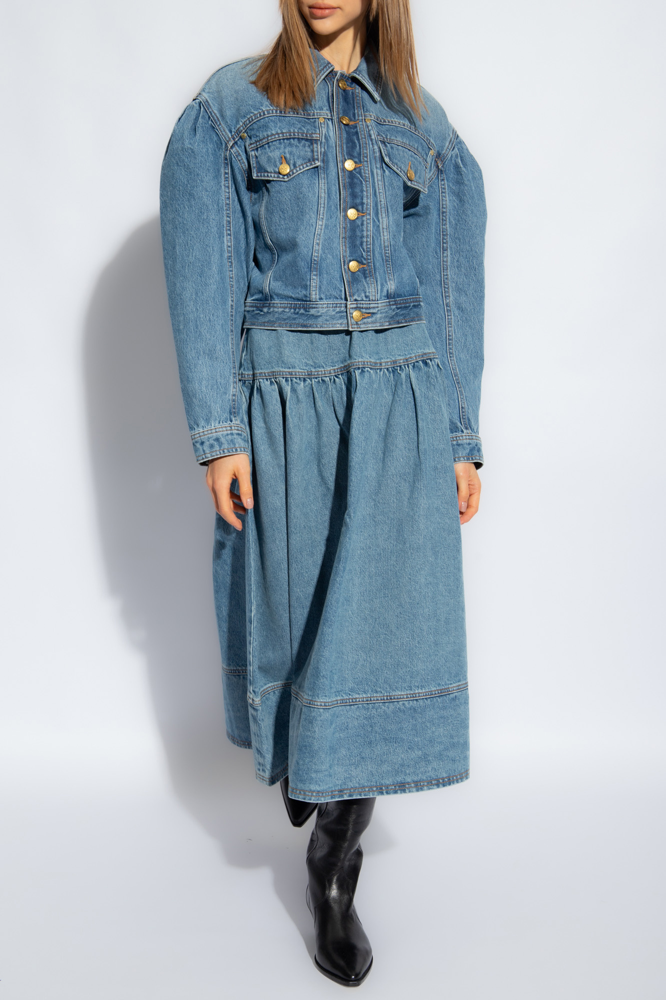 Ulla Johnson ‘The Astrid’ denim skirt