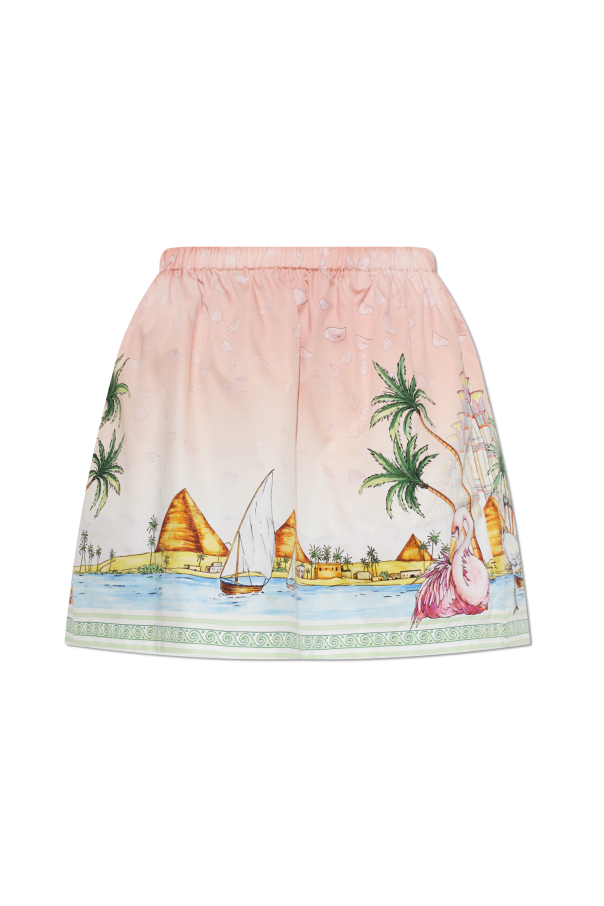Short skirt with print od Casablanca