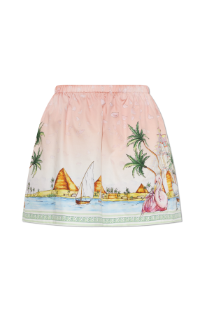 Short skirt with print