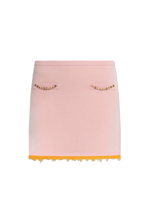 Wool skirt with raw hem od Casablanca
