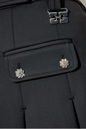 Ganni Falda con pinzas