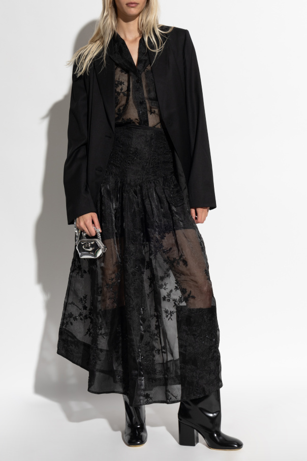 Ganni Spódnica z motywem kwiatowym