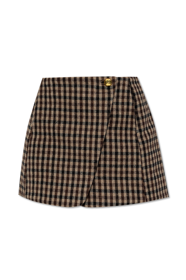 Plaid pattern skirt od Ganni
