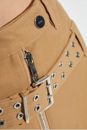 Ganni Falda con cinturón