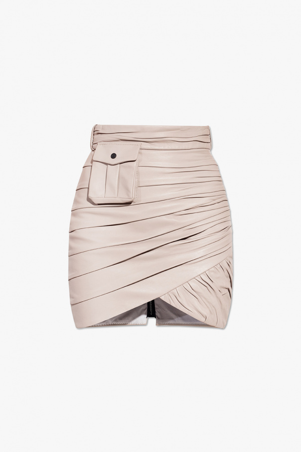 The Mannei ‘Benito’ leather skirt