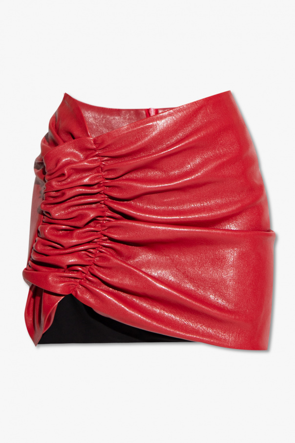The Mannei ‘Wishaw’ leather skirt