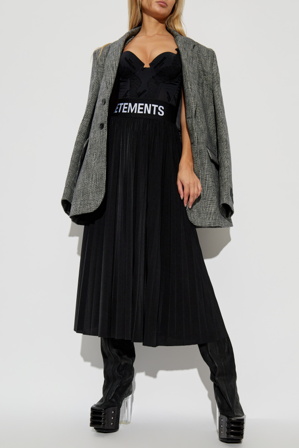 VETEMENTS Plisowana spódnica