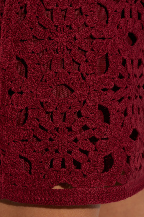 FRAME Short crochet skirt
