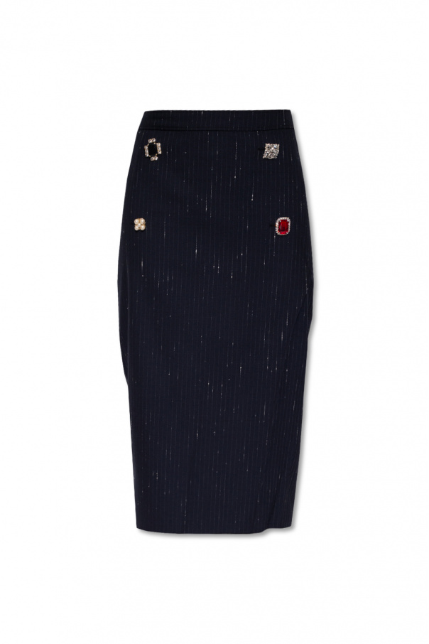 VETEMENTS Skirt with decorative buttons